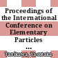 Proceedings of the International Conference on Elementary Particles : in commemoration of the thirtieth anniversary of Meson theory : Kyoto, 24th - 30th September 1965 /
