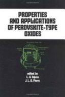 Properties and applications of Perovskite type oxides.