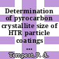 Determination of pyrocarbon crystallite size of HTR particle coatings : paper presented at the 8th meeting of the Dragon Quality Control Working Party at AEE, Winfrith 1th / 12th june, 1974 [E-Book] /