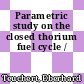 Parametric study on the closed thorium fuel cycle /