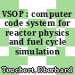 VSOP : computer code system for reactor physics and fuel cycle simulation /
