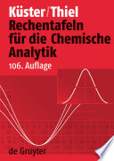 Rechentafeln für die Chemische Analytik [E-Book].