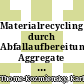 Materialrecycling durch Abfallaufbereitung: Aggregate und Systeme zur Abfallsortierung: Produktverwertung, Verfahrensauswahl.