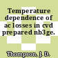 Temperature dependence of ac losses in cvd prepared nb3ge.