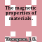 The magnetic properties of materials.