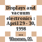 Displays and vacuum electronics : April 29 - 30, 1998 Garmisch-Partenkirchen /
