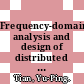 Frequency-domain analysis and design of distributed control systems / [E-Book]