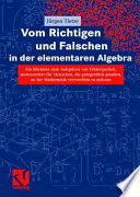 Vom Richtigen und Falschen in der Algebra [E-Book] /