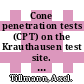Cone penetration tests (CPT) on the Krauthausen test site. 1. Data aqusitition and preliminary interpretation of the surveys 2003 and 2004 [E-Book] /