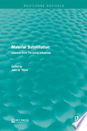 Material substitution : lessons from tin-using industries [E-Book] /