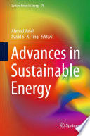 Advances in Sustainable Energy [E-Book] /
