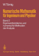 Eigenwertprobleme und numerische Methoden der Analysis /