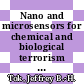 Nano and microsensors for chemical and biological terrorism surveillance / [E-Book]
