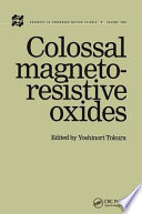 Colossal magnetoresistive oxides /