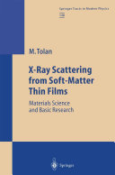 X-Ray Scattering from Soft-Matter Thin Films [E-Book] : Materials Science and Basic Research /