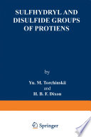 Sulfhydryl and Disulfide Groups of Proteins [E-Book] /
