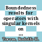 Boundedness results for operators with singular kernels on distribution spaces [E-Book] /