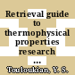 Retrieval guide to thermophysical properties research literature. 1,3. Master bibliography, author index.