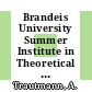 Brandeis University Summer Institute in Theoretical Physics. 1964,1. Lectures on general relativity.