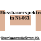 Mössbauerspektroskopie in Ni-063.