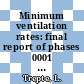 Minimum ventilation rates: final report of phases 0001 and 0002 : The report presents results of working phases 01 and 02 (08.1980 - 04.1987)