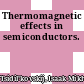 Thermomagnetic effects in semiconductors.