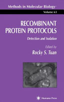 Recombinant Protein Protocols [E-Book] : Detection and Isolation /