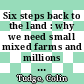 Six steps back to the land : why we need small mixed farms and millions more farmers [E-Book] /