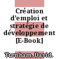 Création d'emploi et stratégie de développement [E-Book] /