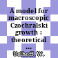 A model for macroscopic Czochralski growth : theoretical and experimental investigations [E-Book] /
