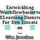 Entwicklung Workflowbasierter ELearning-Dienste Fur Den Einsatz an Realschulen [E-Book] /