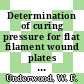 Determination of curing pressure for flat filament wound plates : [E-Book]