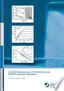 DC and RF characterization of NiSi Schottky barrier MOSFETs with dopant segregation [E-Book] /