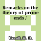 Remarks on the theory of prime ends /