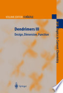 Dendrimers III [E-Book] : Design, Dimension, Function /
