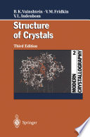 Modern Crystallography 2 [E-Book] : Structure of Crystals /