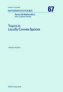 Topics in locally convex spaces [E-Book] /