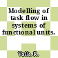 Modelling of task flow in systems of functional units.