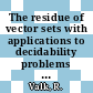 The residue of vector sets with applications to decidability problems in petri nets.