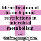 Identification of branch-point restrictions in microbial metabolism through metabolic flux analysis and local network perturbations /
