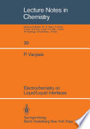 Electrochemistry on Liquid/Liquid Interfaces [E-Book] /