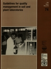 Guidelines for quality management in soils and plant laboratories /