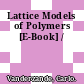 Lattice Models of Polymers [E-Book] /