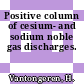 Positive column of cesium- and sodium noble gas discharges.