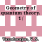 Geometry of quantum theory. 1 /