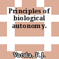 Principles of biological autonomy.