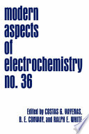 Modern aspects of electrochemistry. 36 [E-Book] /