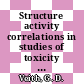 Structure activity correlations in studies of toxicity and bioconcentration with aquatic organisms : Proceedings of a symp : Burlington, 11.03.75-13.03.75.