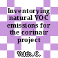 Inventorying natural VOC emissions for the corinair project /