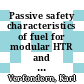 Passive safety characteristics of fuel for modular HTR and fuel performance modeling under accident conditions [E-Book] /